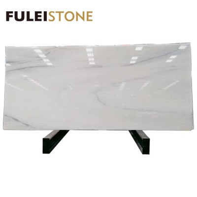 Hot Sale Good Quality Polished Natural Stenopos White Marble Slabs