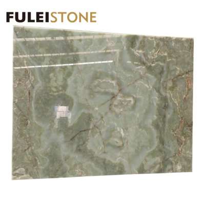 Wholesale Price Natural Polished Multi Color Green Onyx Marble Slabs